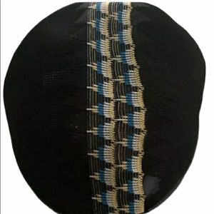 Kangol Hat.  Black Argyle Stripe 504 . Size 2XL